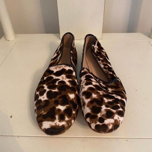 J. Crew - calf hair leather loafers - size 6 - Picture 2 of 5